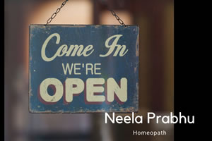 Local Homeopath - Neela Prabu - Open For Business